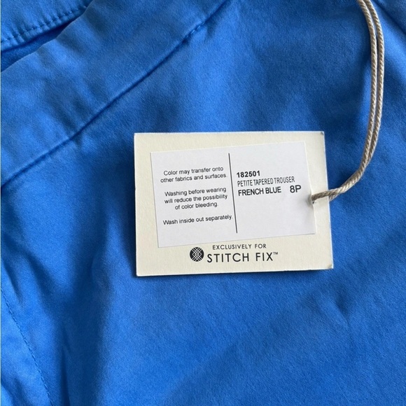 Lila Ryan Size 8p French Blue Trouser all over stretch Ankle -NWT - Petite - Picture 5 of 7